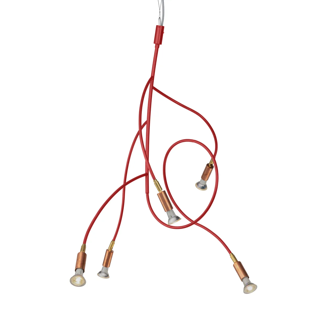 Örsjö Belysning Ranka 5 taklampa Röd | Skandinavisk Design | Plafonder | Röd