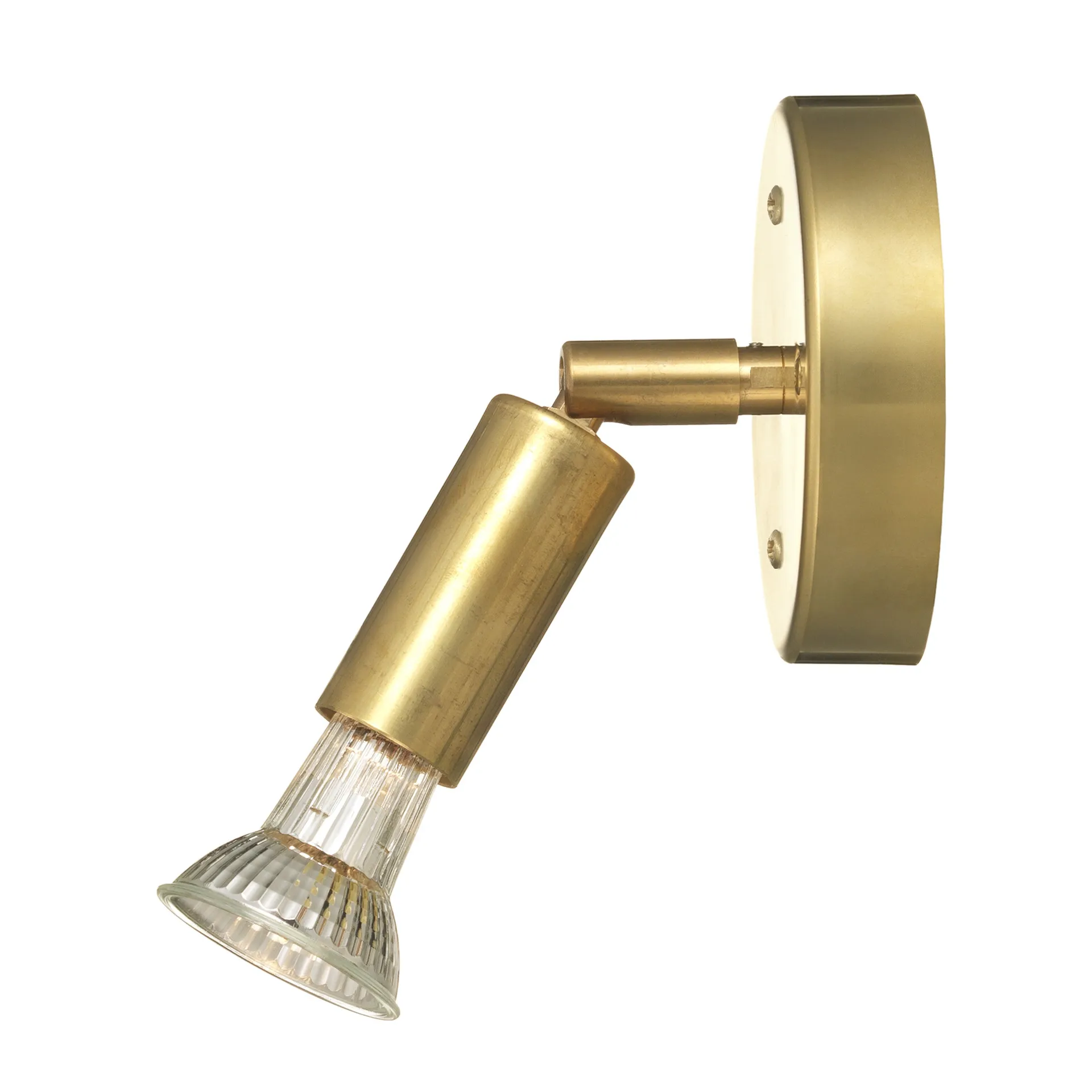 Star 1 vägglampa, rå mässing Örsjö Belysning