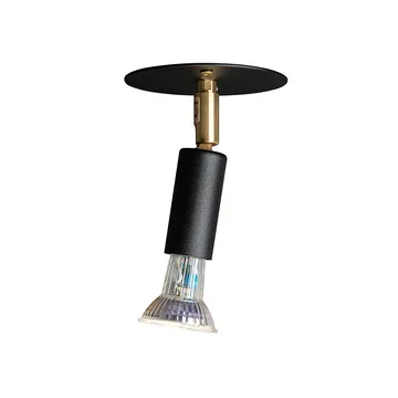 Star 1 vägglampa/taklampa - svart, fast montage - Örsjö Belysning