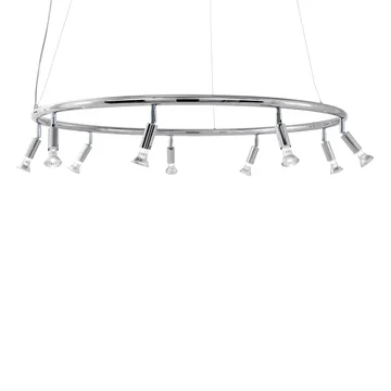 Star 9 lampa rund Ø100 cm - Förnicklad mässing - Örsjö Belysning