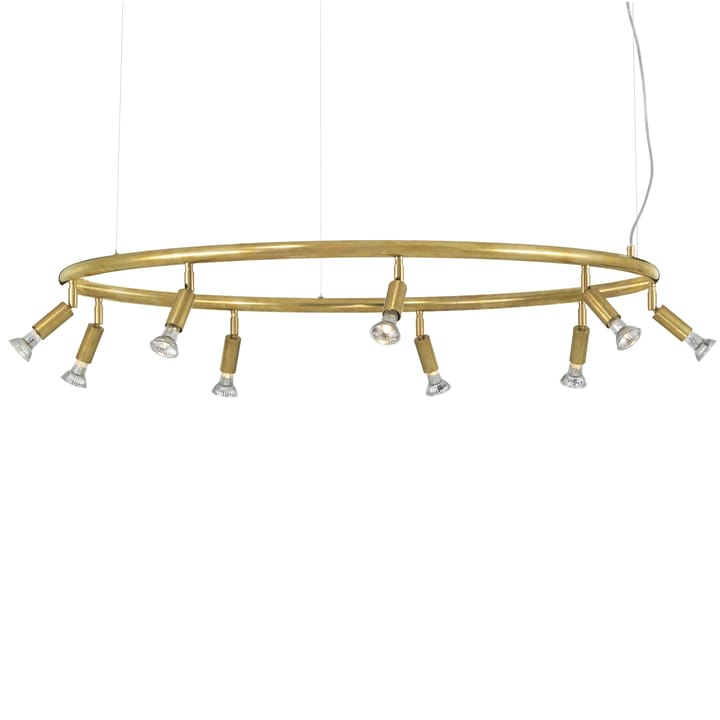 Star 9 lampa rund - rå mässing - Örsjö Belysning