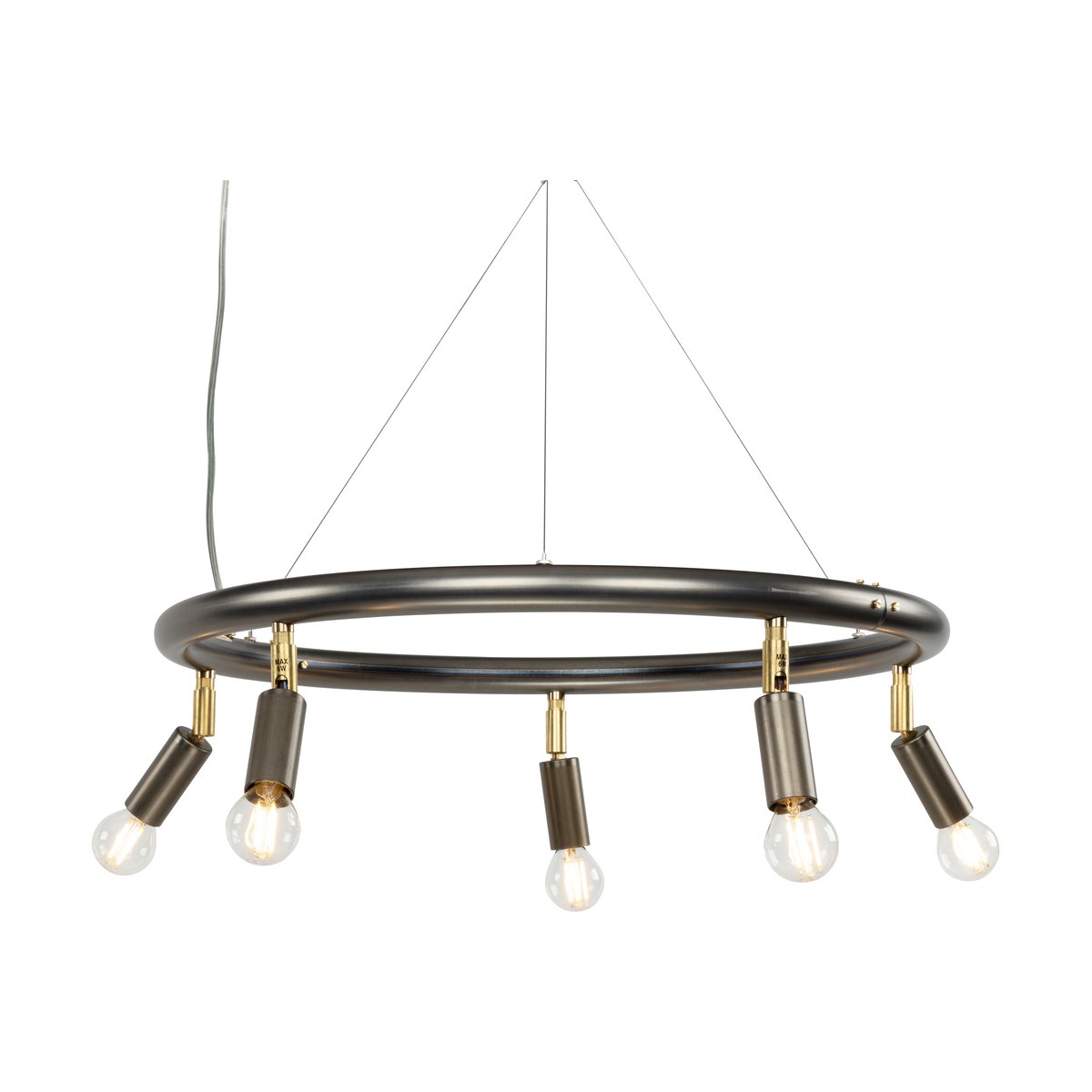 Örsjö Belysning Star rund 5 takspotlight 60 cm Stål