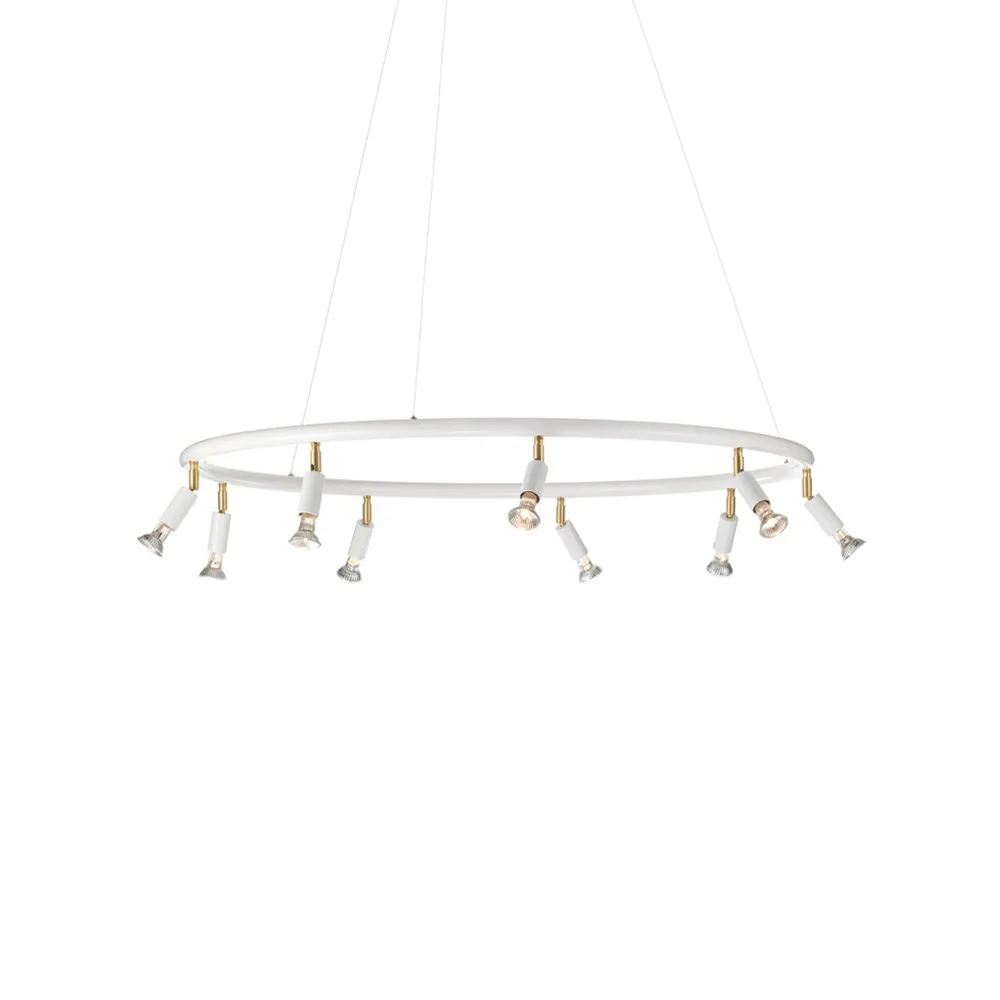 Star rund pendel, vit strukturlack Örsjö Belysning