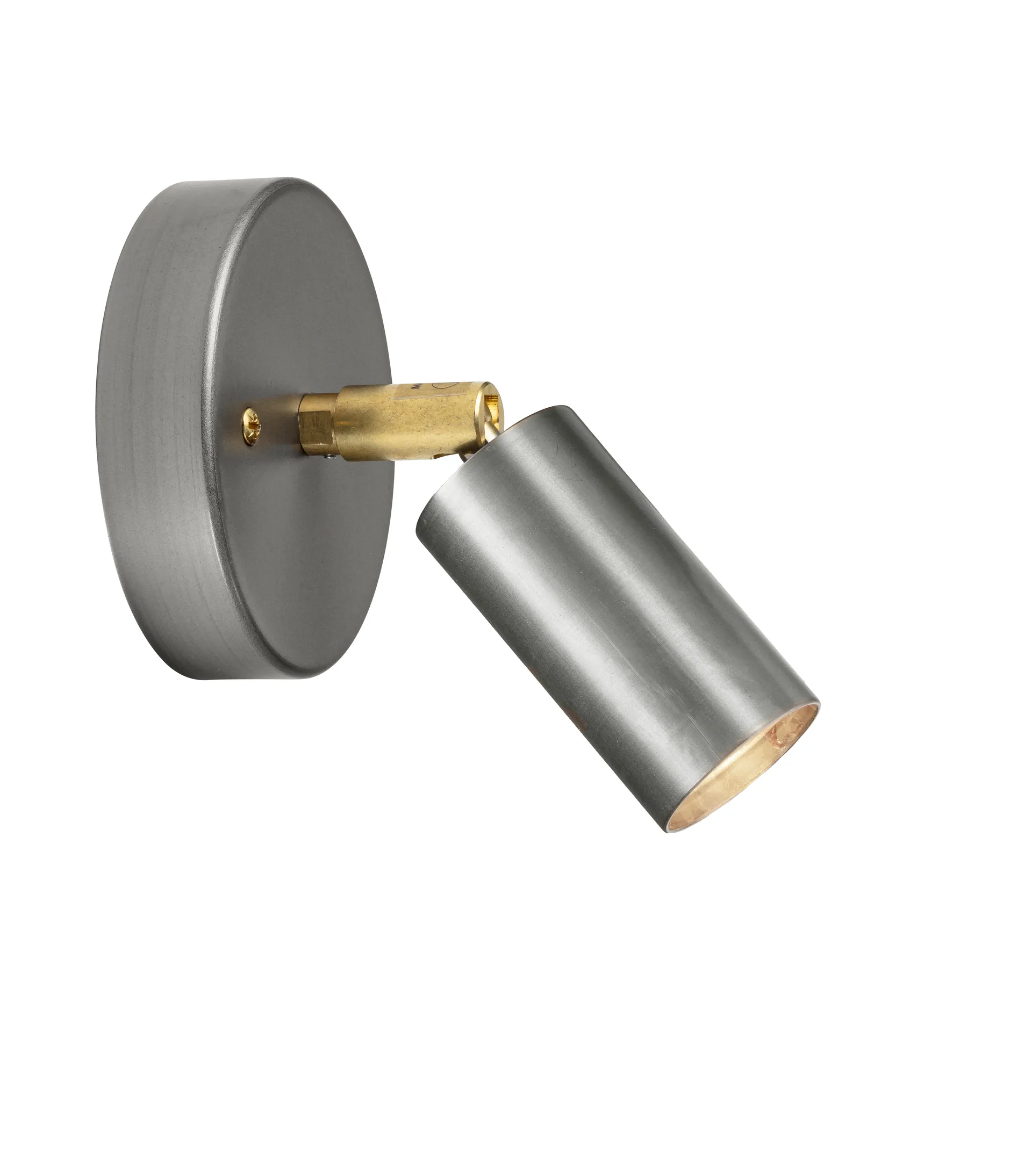 Starlight 1 tak-/vägglampa m. kopplingshus, Rå stål Örsjö Belysning