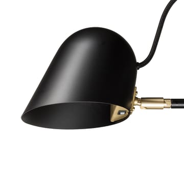 Streck bordslampa - vit, varmgrå textilsladd - Örsjö Belysning
