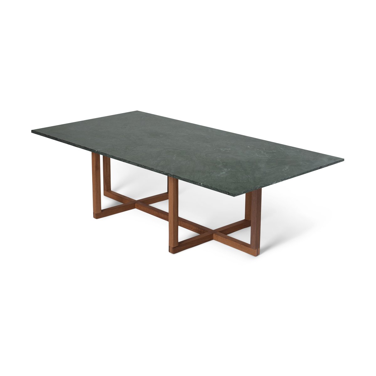 OX Denmarq Big Ninety soffbord 70x140 cm, oak underrede Grön marmor