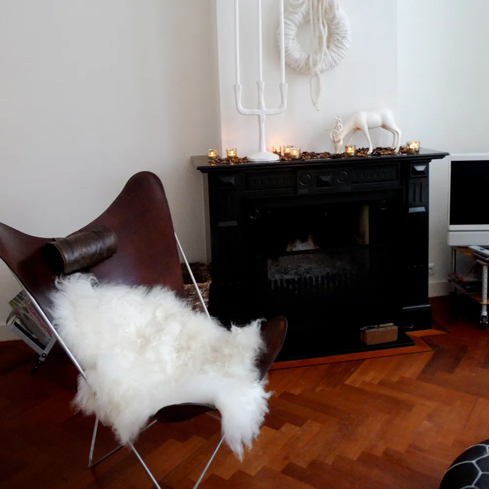 KS Chair fladdermusfåtölj, Läder black, rostfritt stativ OX Denmarq