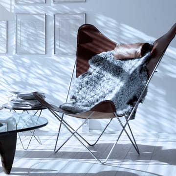 KS Chair fladdermusfåtölj - läder nature, svart stativ - OX Denmarq