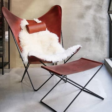 KS Chair fladdermusfåtölj - läder nature, svart stativ - OX Denmarq