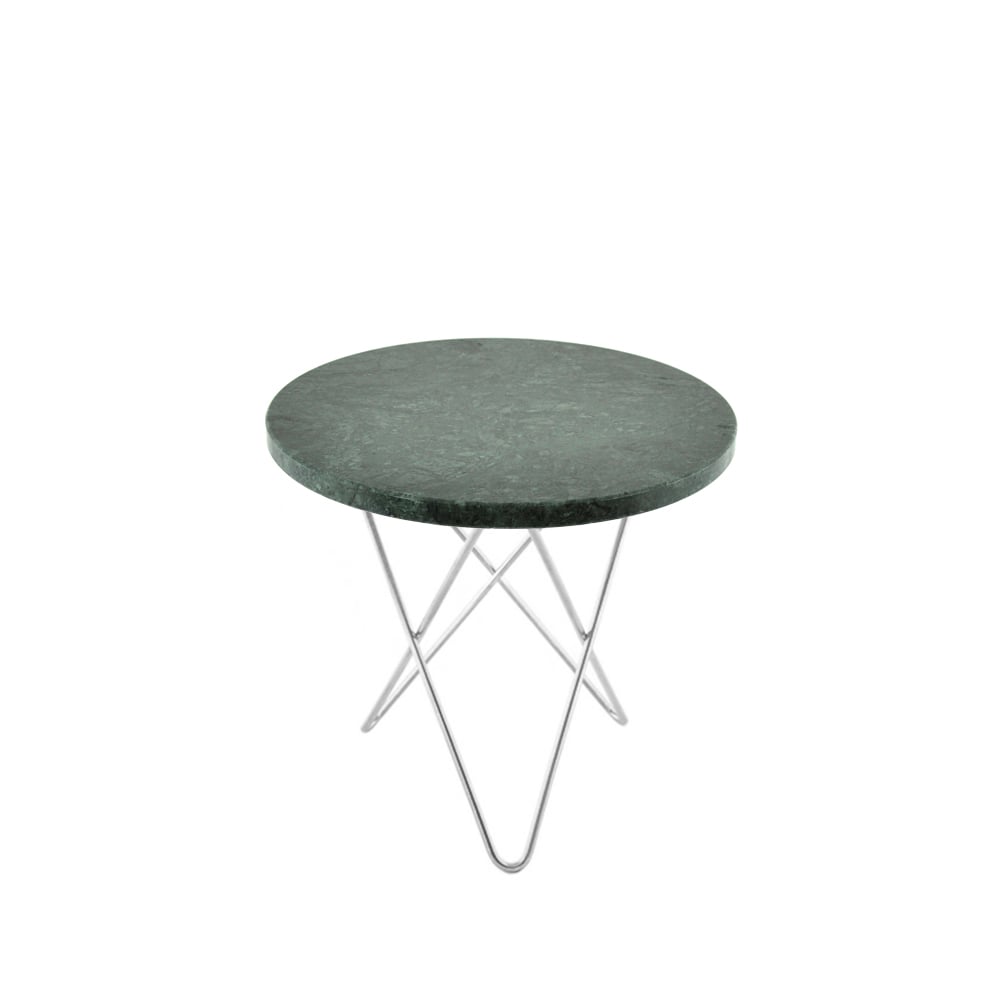 OX Denmarq Mini O Table soffbord Marmor indio, rostfritt stativ