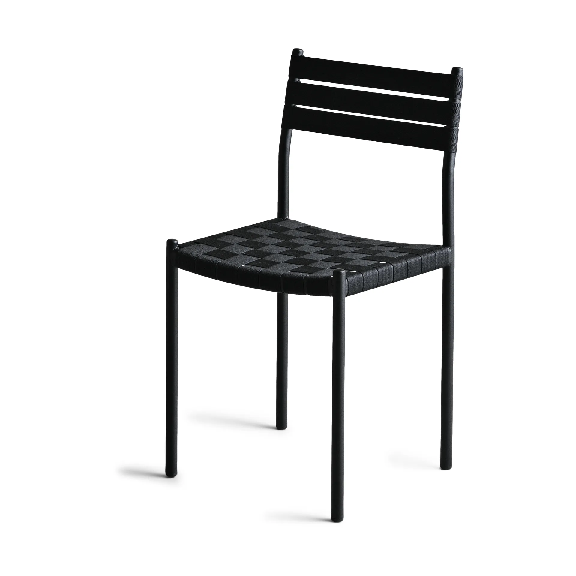 Nettan Chair black frame stol, Svart väv OX Denmarq