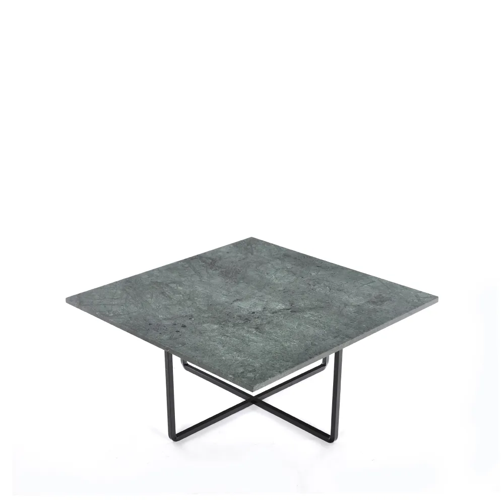 OX Denmarq Ninety soffbord marmor indio, svart stativ