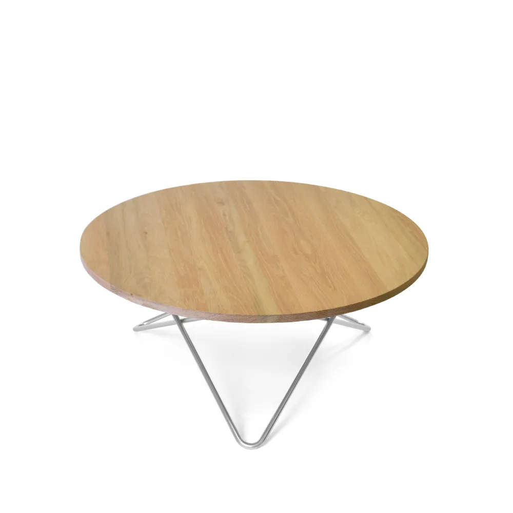 O Table soffbord, Ek mattlack, rostfritt stativ OX Denmarq