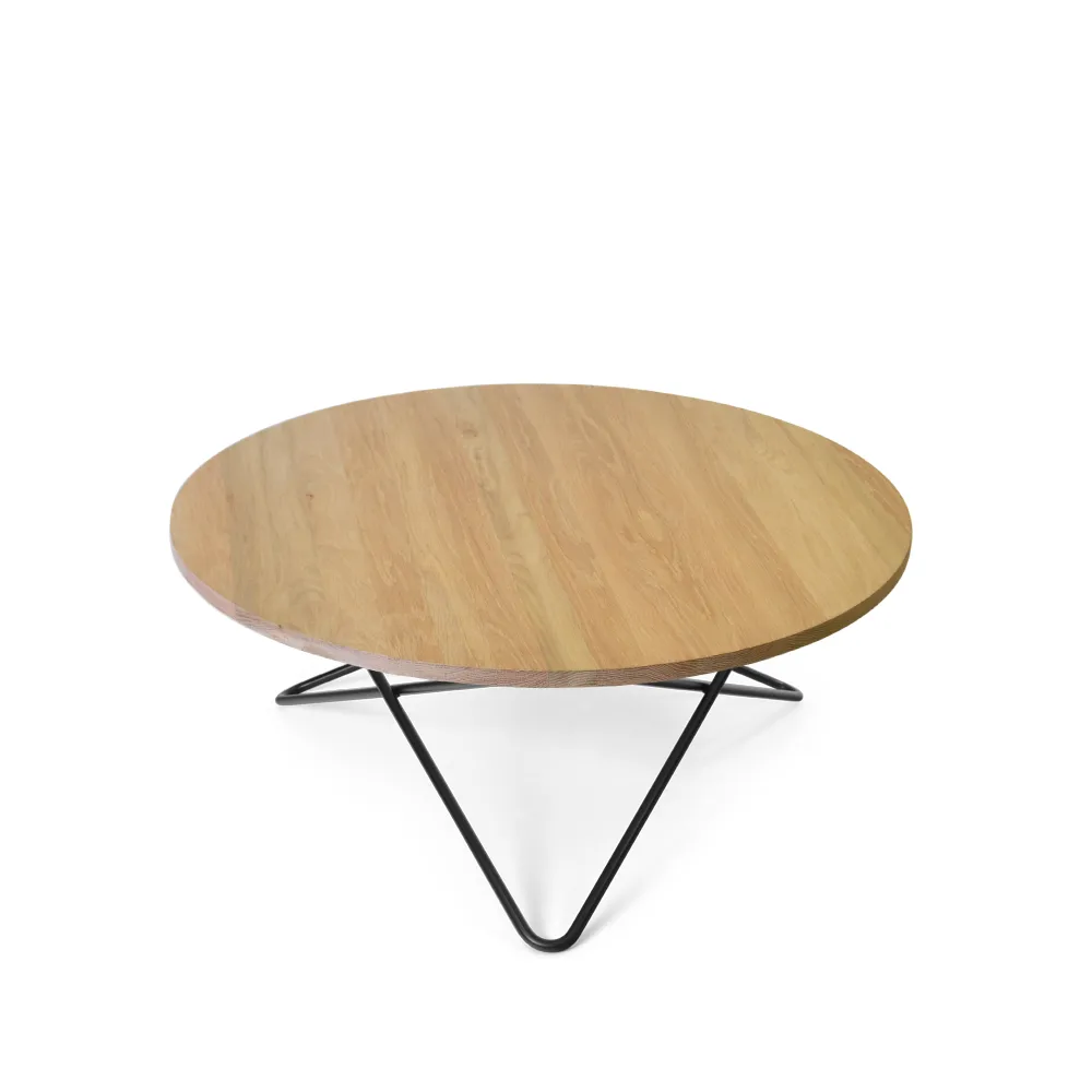 O Table soffbord, Ek mattlack, svartlackat stativ OX Denmarq