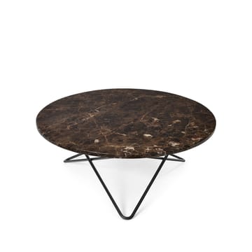 O Table soffbord - marmor brun, svartlackat stativ - OX Denmarq