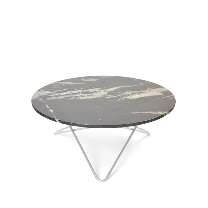 O Table soffbord - Marmor svart, rostfritt stativ - OX Denmarq