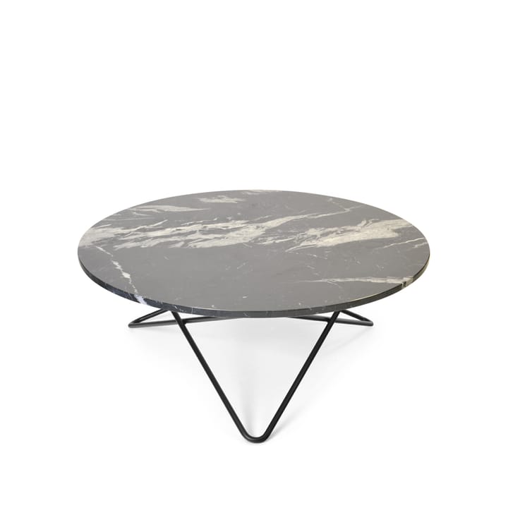 O Table soffbord - marmor svart, svartlackat stativ - OX Denmarq