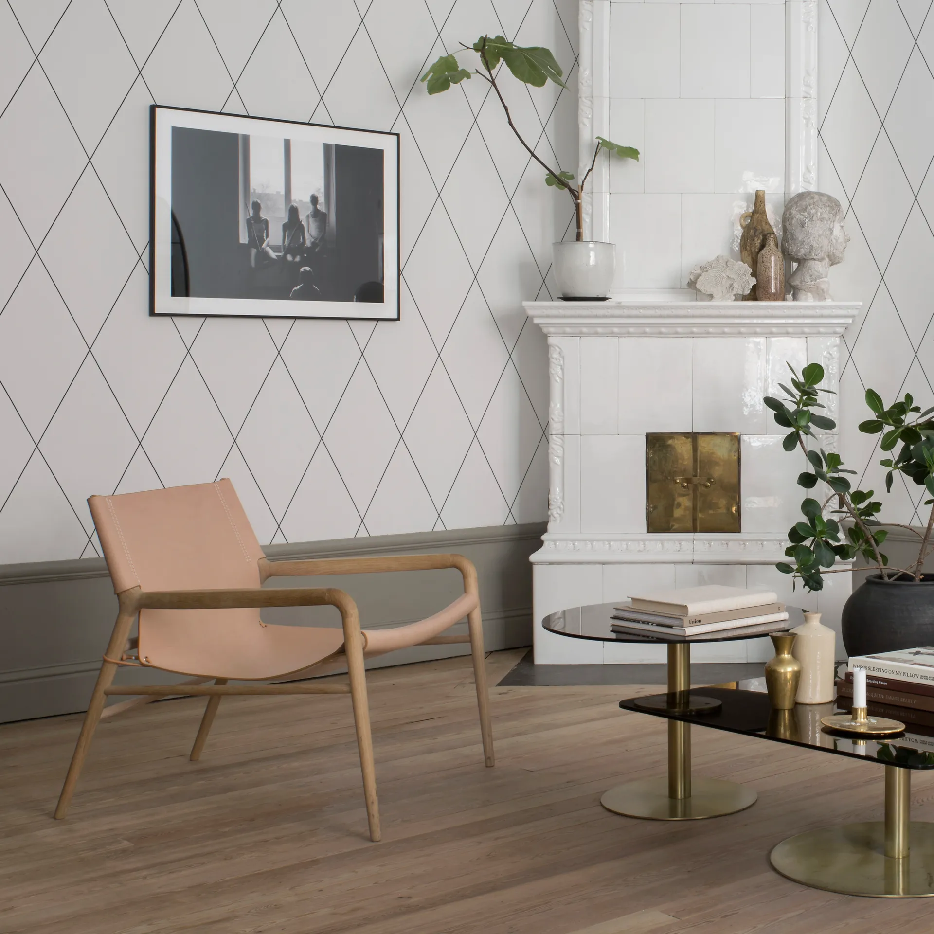 Rama fåtölj, nature, såpbehandlad ek OX Denmarq