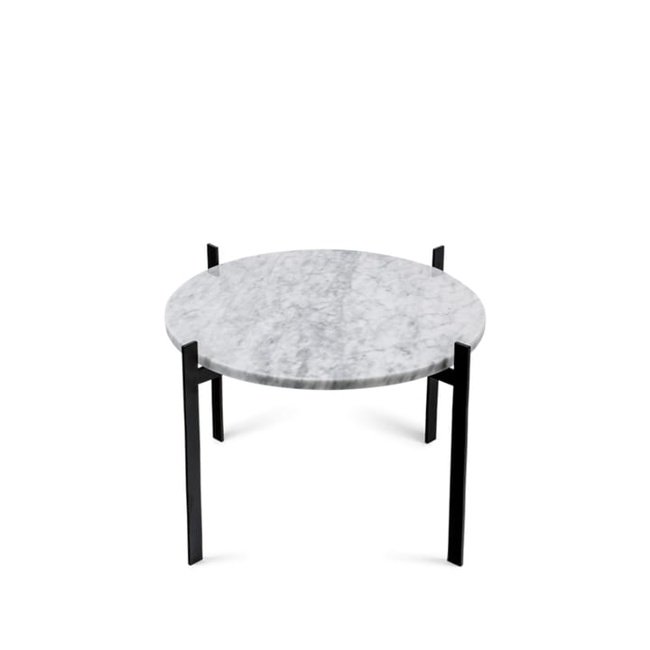 Single Deck brickbord - marmor vit, svart stativ - OX Denmarq