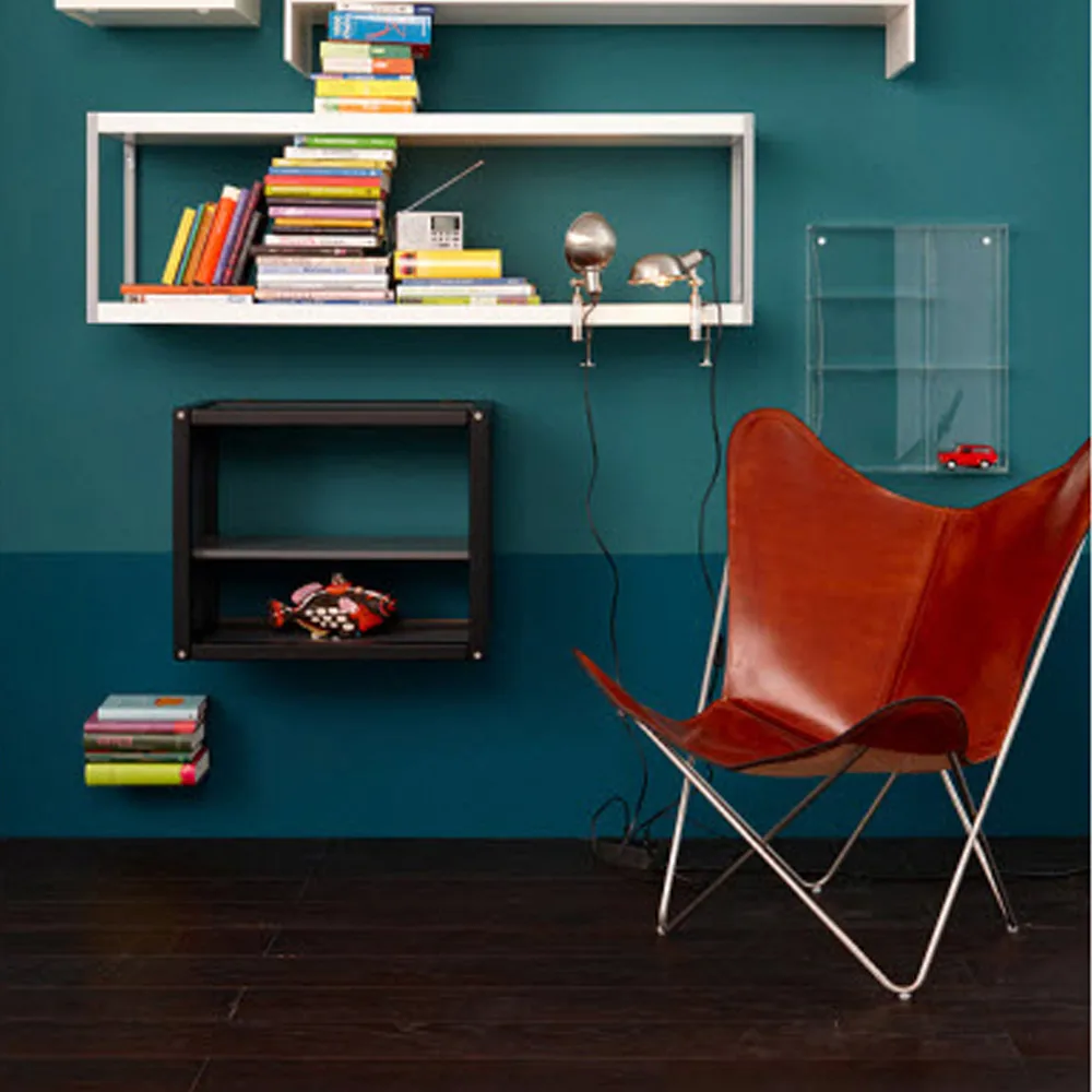 Trifolium fladdermusfåtölj, Läder mocca OX Denmarq