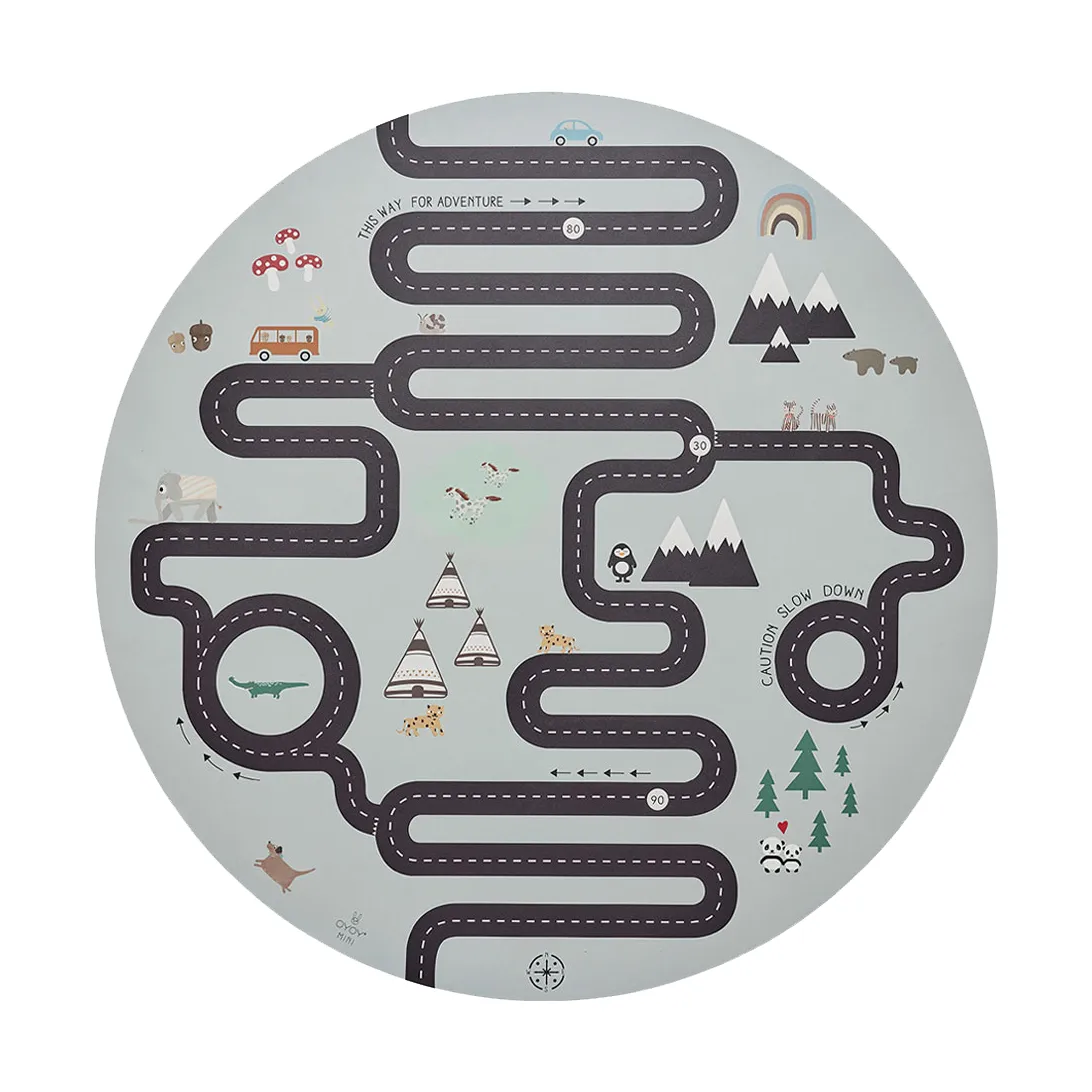 OYOY Adventure barnmatta 112x112 cm Multi