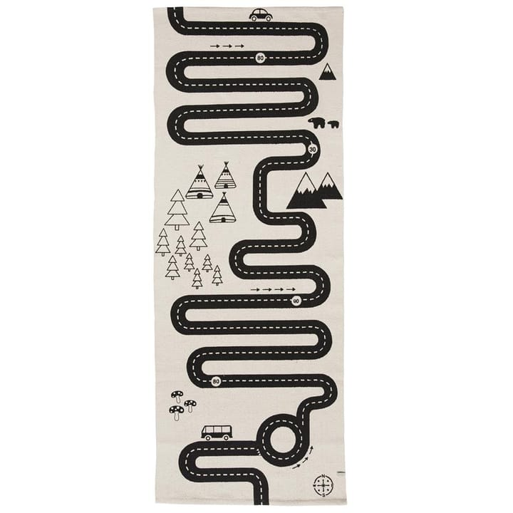 Adventure barnmatta 70x180 cm, beige-svart OYOY