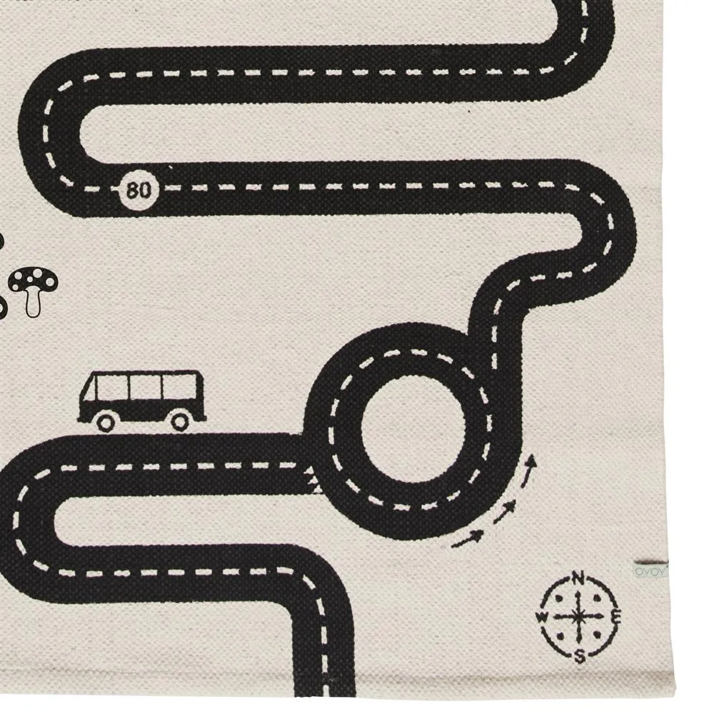 Adventure barnmatta 70x180 cm, beige-svart OYOY