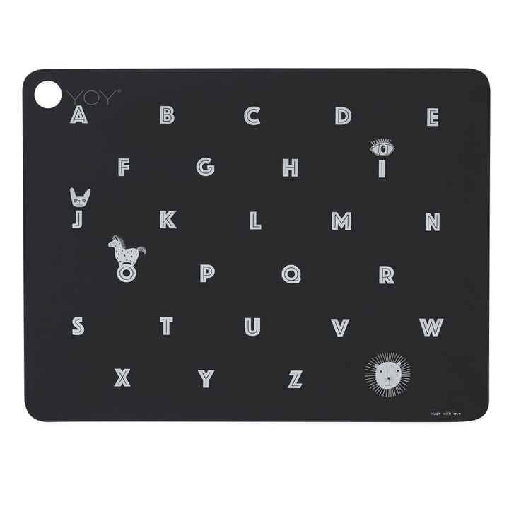 Alphabet bordstablett, Anthracite OYOY