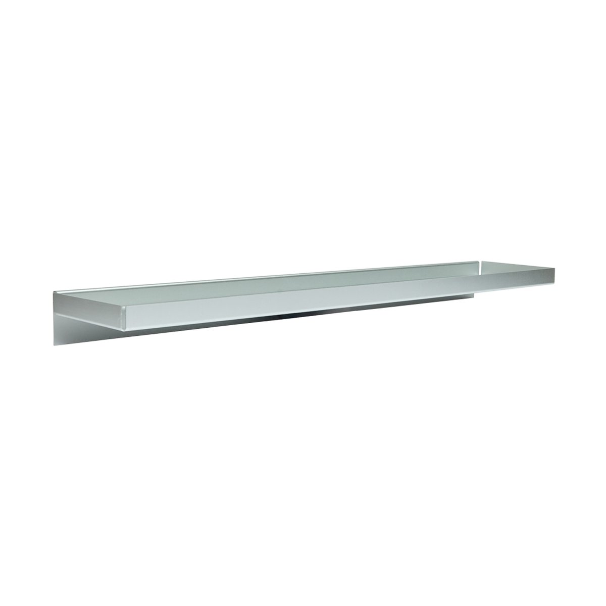 OYOY Bakku vägghylla large 16x80 cm Aluminium | Skandinavisk Design | Hyllor & Hyllsystem | Silverfärgad