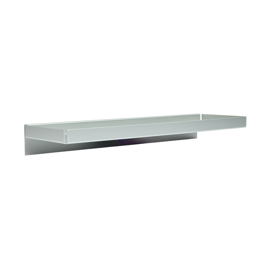 OYOY Bakku vägghylla small 16x50 cm Aluminium | Skandinavisk Design | Hyllor & Hyllsystem | Silverfärgad