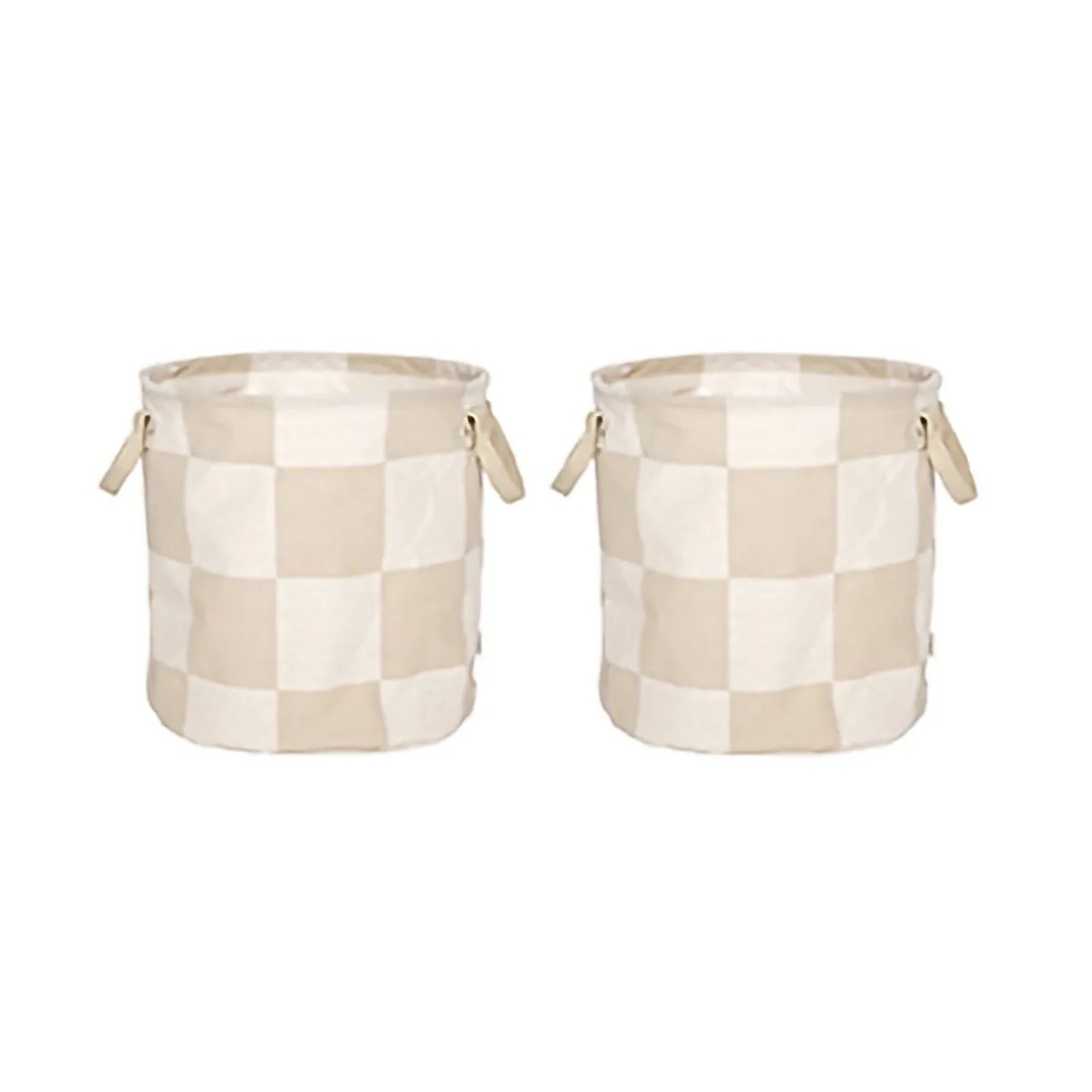Chess förvaringskorgar medium 2-pack, Clay-offwhite OYOY