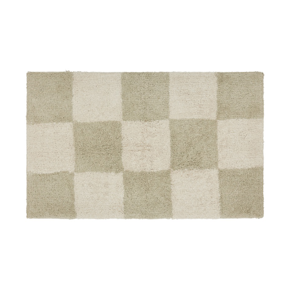 OYOY Chess matta Clay, 48x80 cm | Skandinavisk Design | Lugg- & Ryamattor | Beige