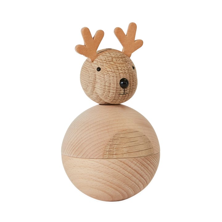Christmas Rudolf träfigur - Bok-ek - OYOY