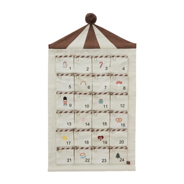 Circus Christmas julkalender 50x85 cm - Beige-brown - OYOY
