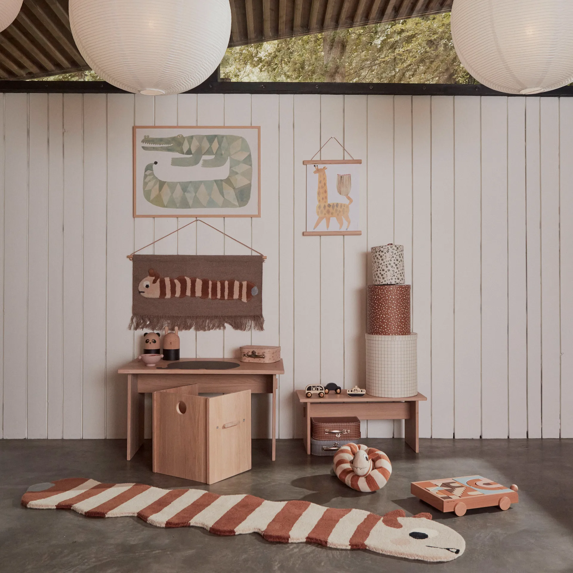 Croccodile Gustav poster 50x70 cm, Multi OYOY