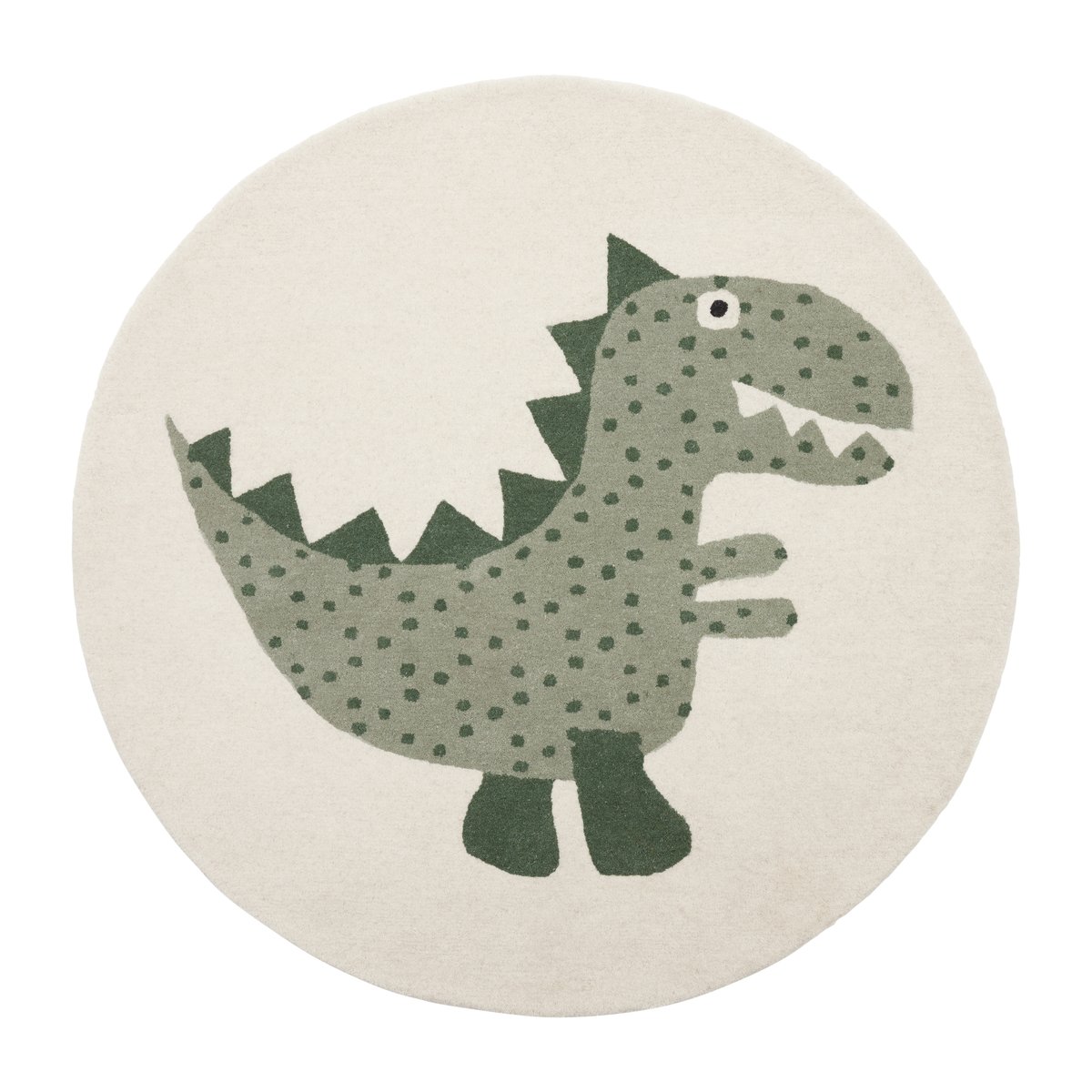 OYOY Dino matta 120 cm Theo | Skandinavisk Design | Barnmattor | Grön