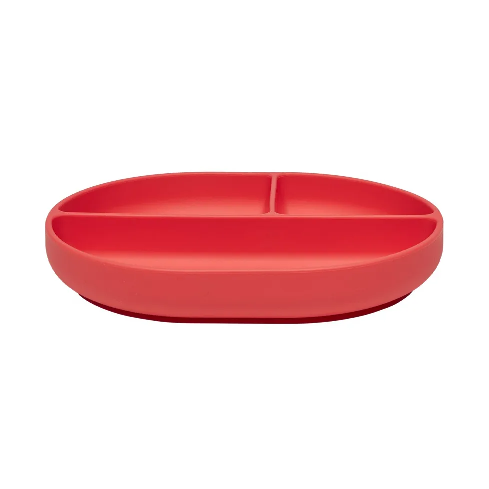 OYOY Enkei suction barntallrik Cherry Red