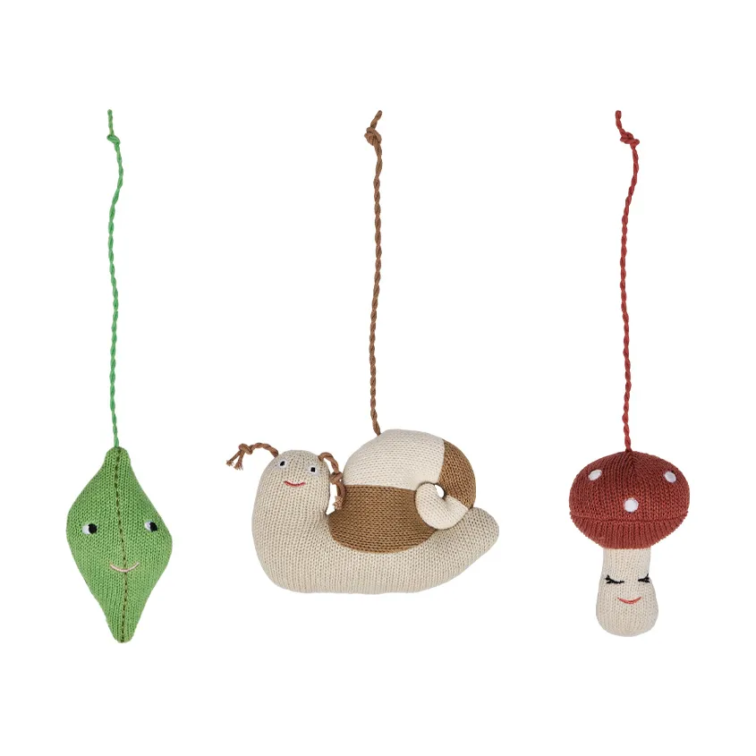 OYOY Forest play leksaker till babygym Brown-green-red