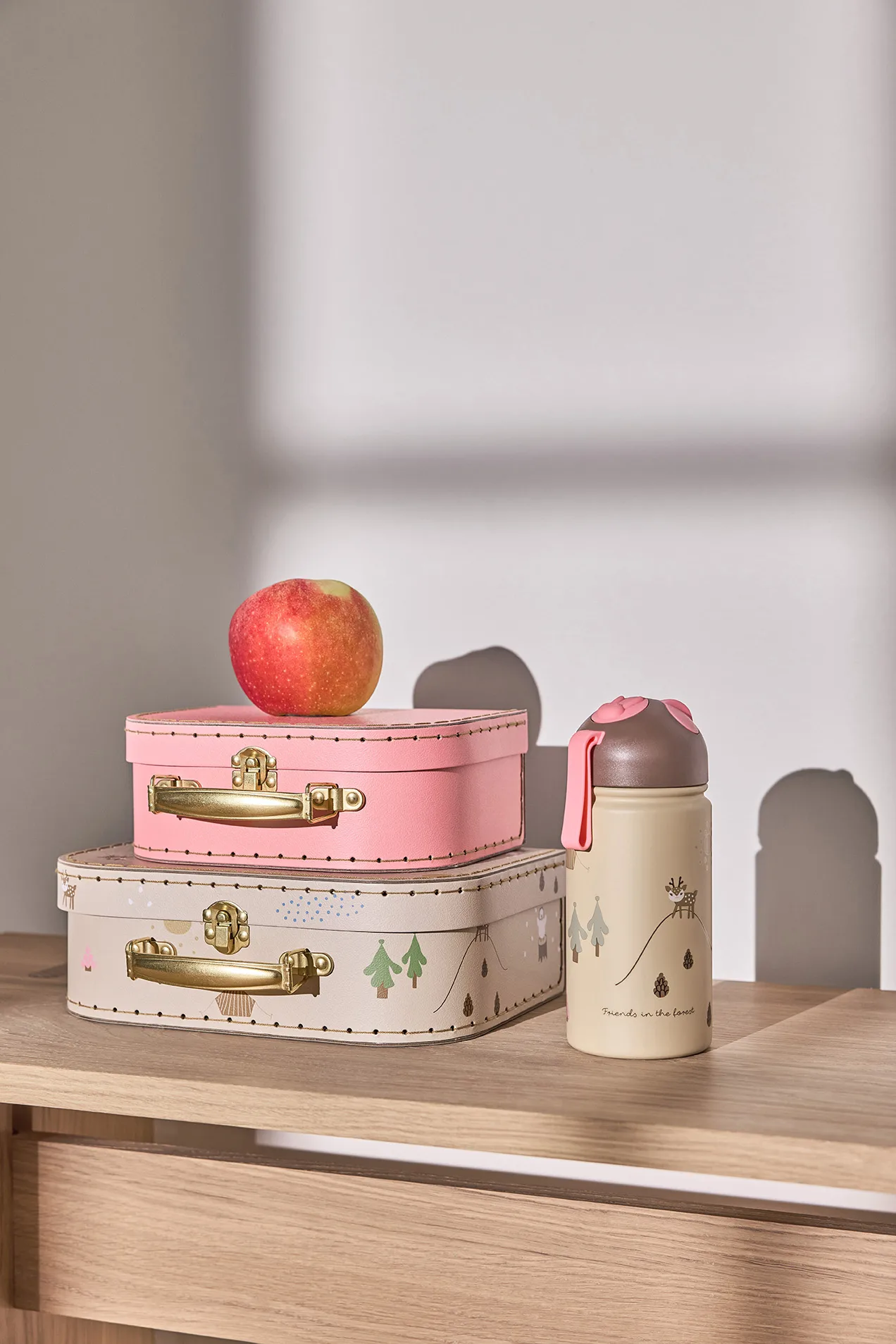 Friends in the Forest termosflaska 36 cl, Rose OYOY