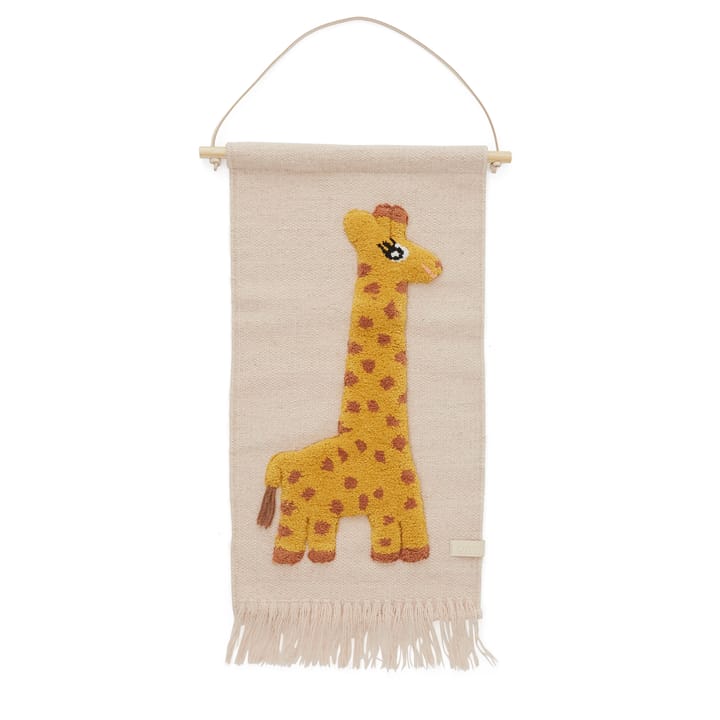 Giraffe väggdekoration 32x70 cm - Rose - OYOY