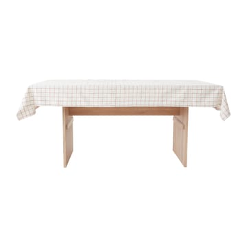 Grid bordsduk 140x260 cm - Offwhite-red - OYOY