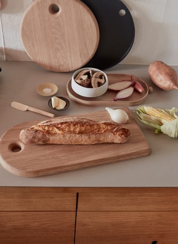Hagi skål Ø14 cm - Vit-ljusbrun - OYOY