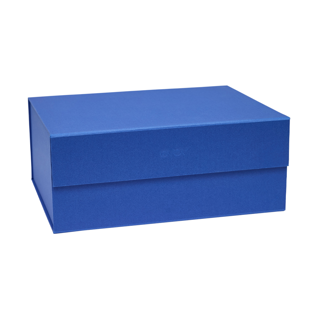 OYOY Hako förvaringslåda A4 Optic Blue | Skandinavisk Design | Boxar & Askar | Blå