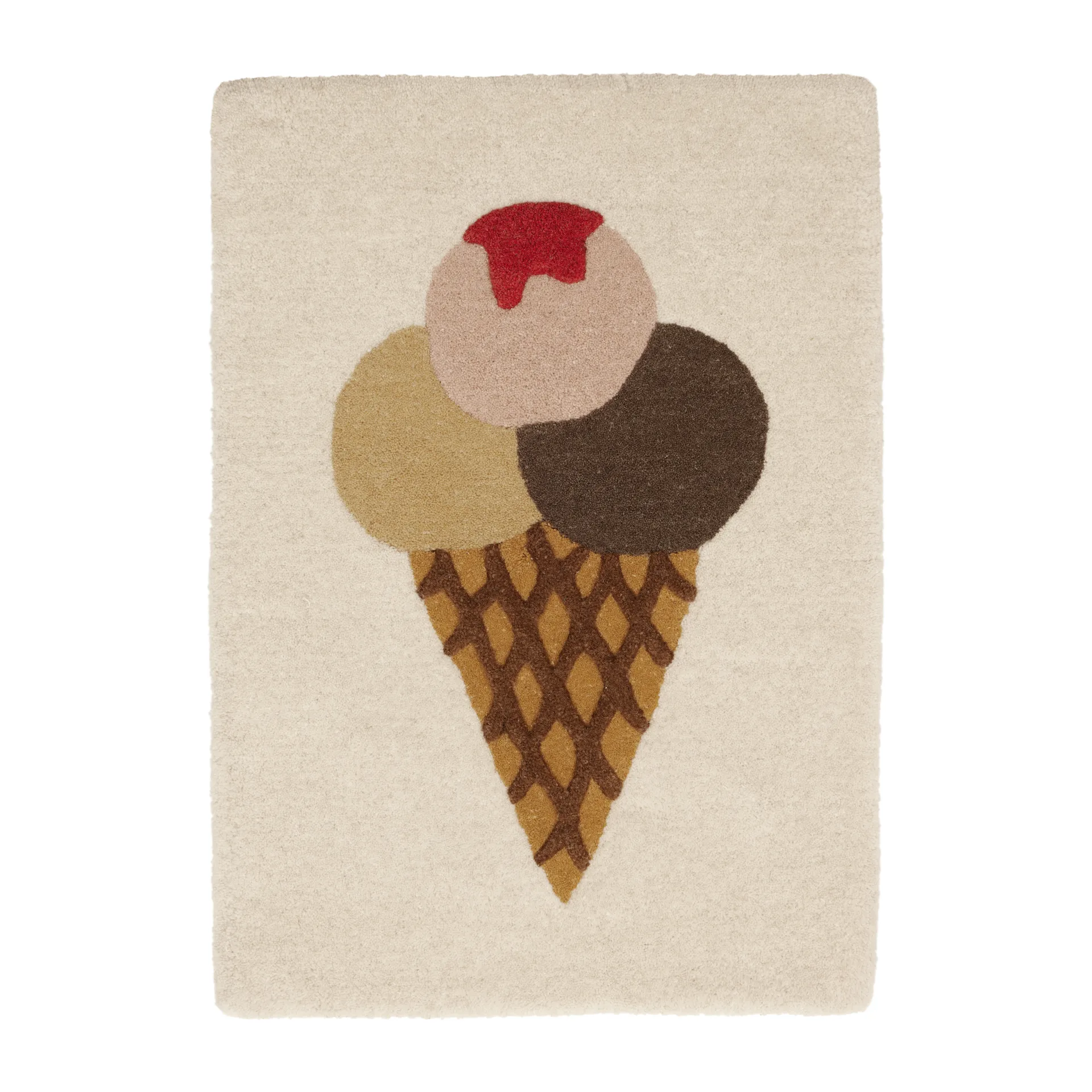 Ice Cream Tufted barnmatta 45x65 cm, Multi OYOY