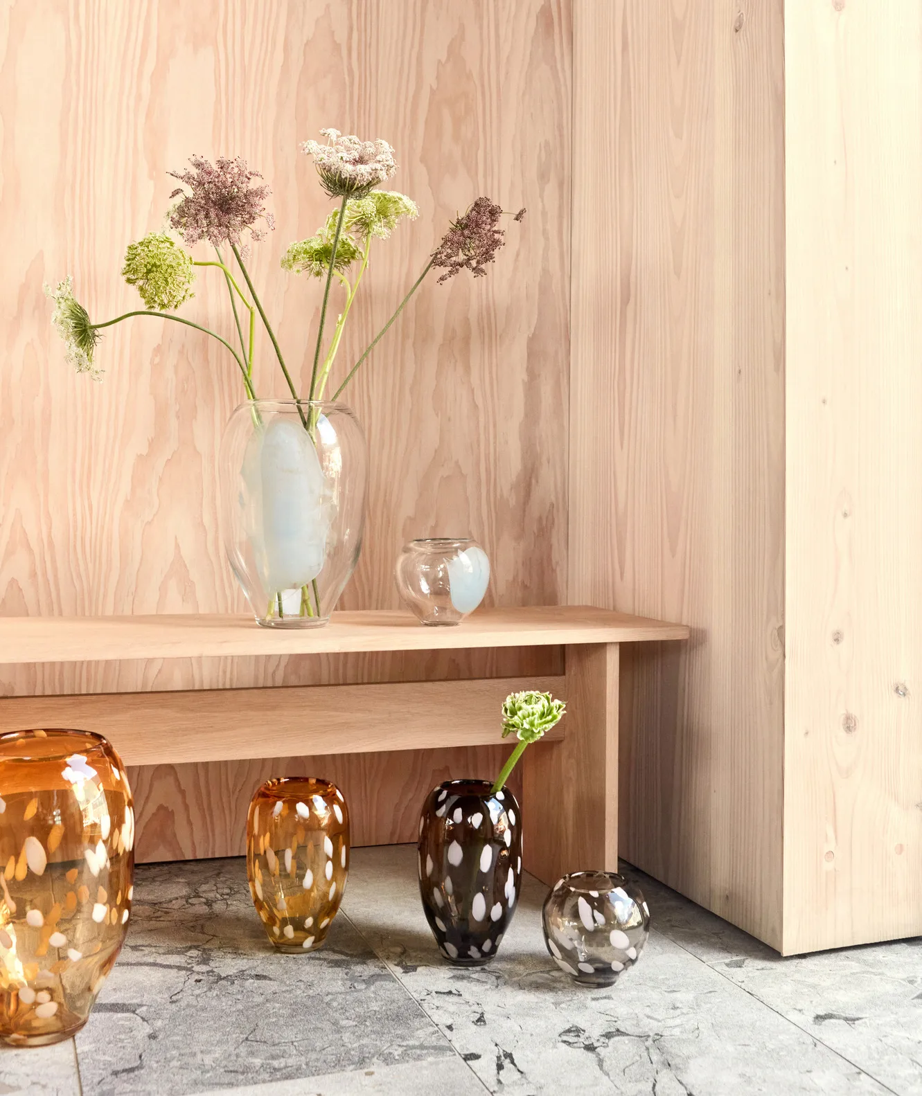 Jali vas large 35 cm, Amber (orange) OYOY