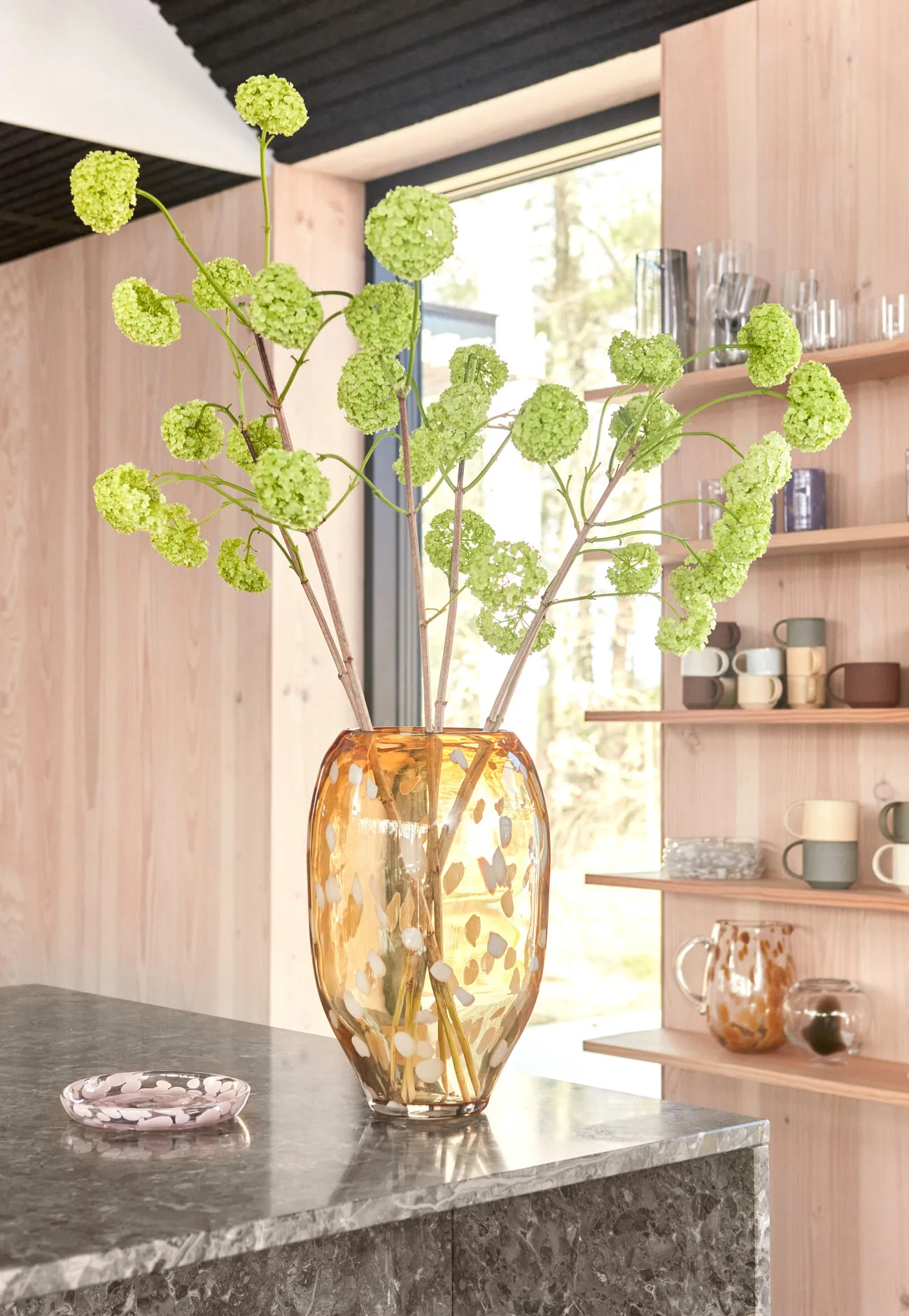 Jali vas large 35 cm, Amber (orange) OYOY