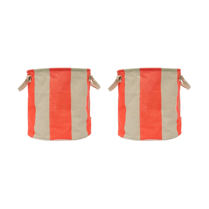 Kara förvaringskorg medium 32xØ32 cm 2-pack - Cherry Red - OYOY