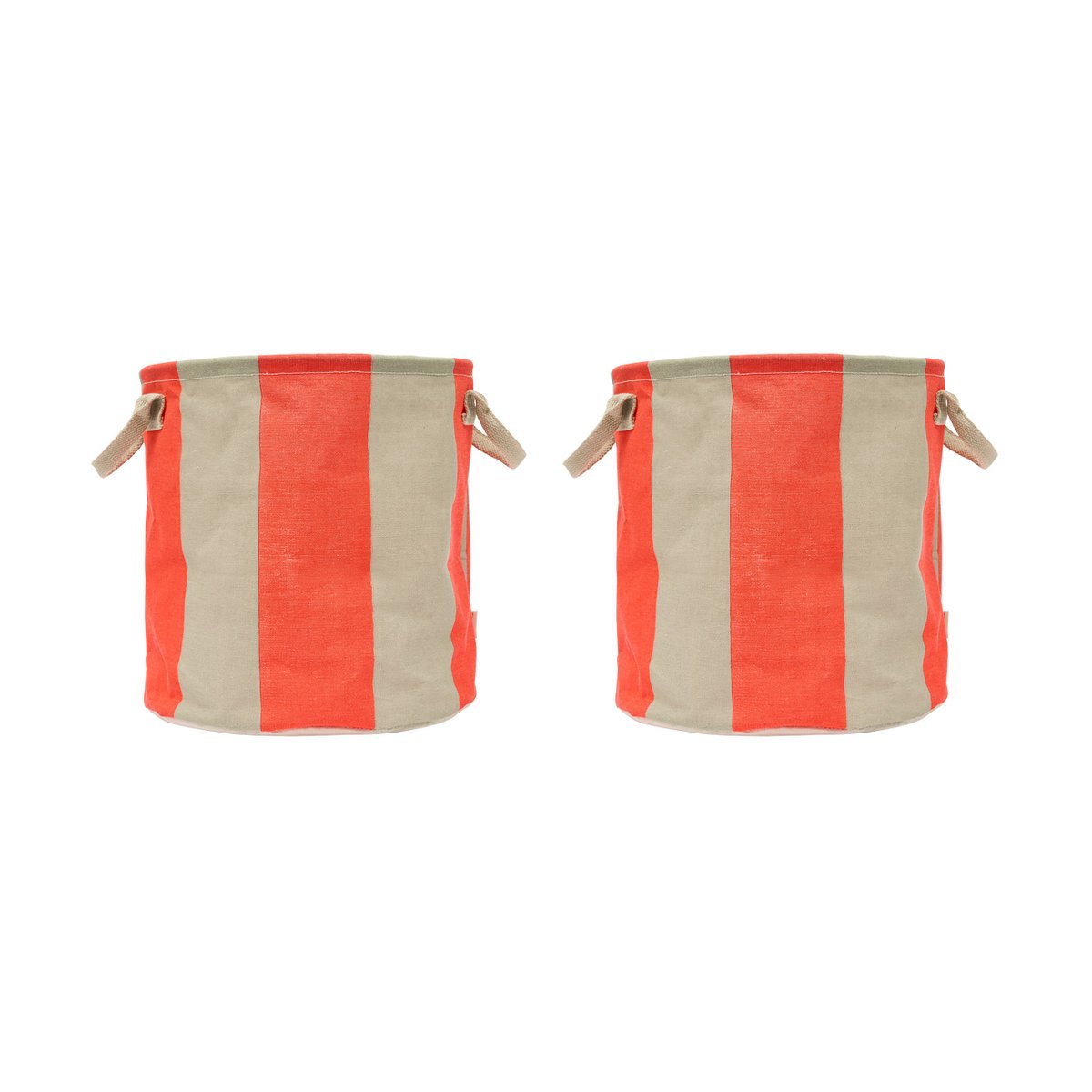 OYOY Kara förvaringskorg medium 32x32 cm 2-pack Cherry Red