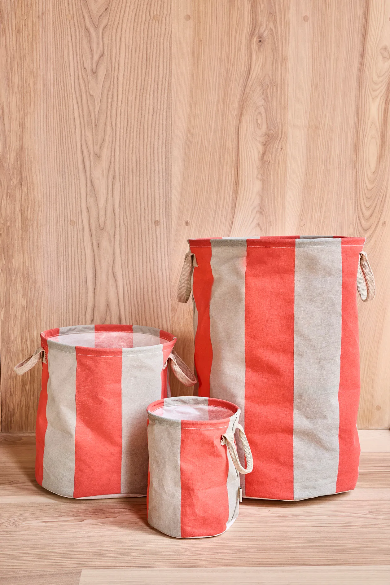 Kara förvaringskorg medium Ø32x32 cm 2-pack, Cherry Red OYOY