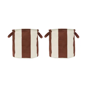 Kara förvaringskorg medium Ø32x32 cm 2-pack - Nutmeg - OYOY